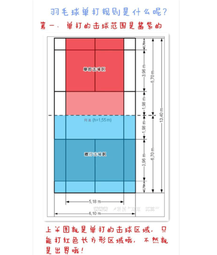 羽毛球单打,羽毛球单打边界