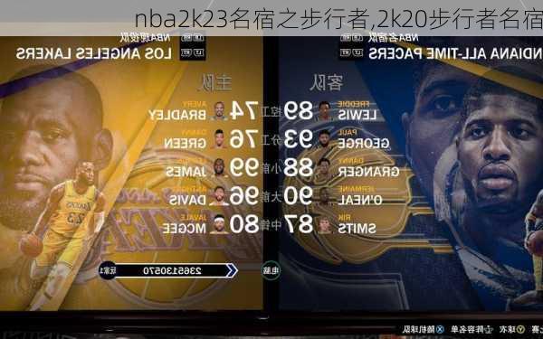 nba2k23名宿之步行者,2k20步行者名宿