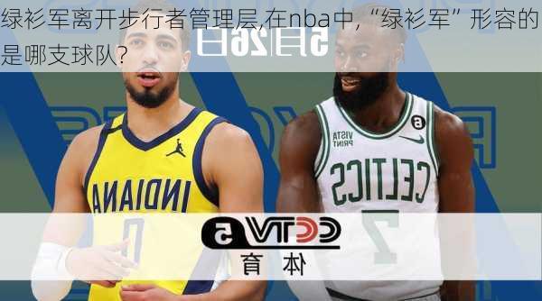 绿衫军离开步行者管理层,在nba中,“绿衫军”形容的是哪支球队?